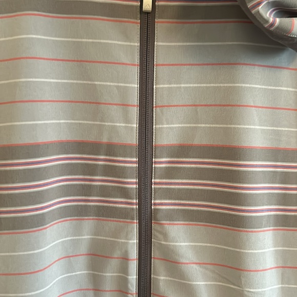 Adidas VGUC light weight zip up jacket with hoodie, side zip pockets,drawstrings - Picture 3 of 11